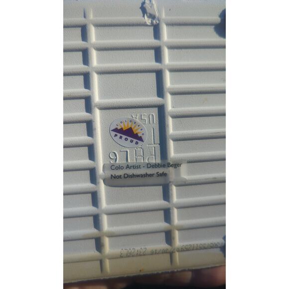 Hand Painted Art Tile Gold Bird Coaster Watercolor Effect Nature Colorado - Picture 5 of 7